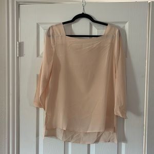 100% Silk Blush Blouse